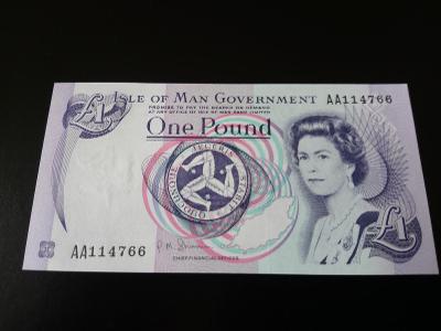 Bankovka 1 Pound,Isle Of Mann /UNC
