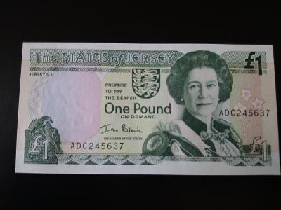 Bankovka 1 Pound Jersey / UNC