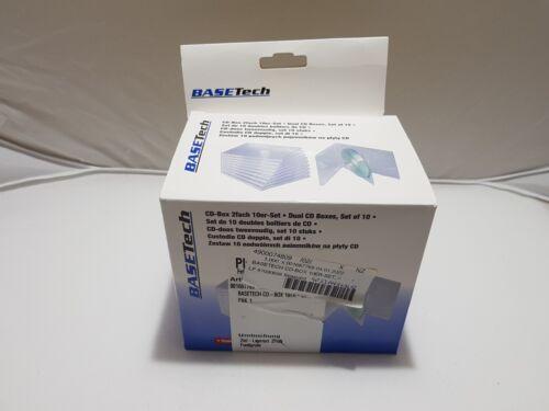 Basetech box na CD 2CD/DVD/Blu-ray plast transparentný 10ks BT-1687769 - Elektro