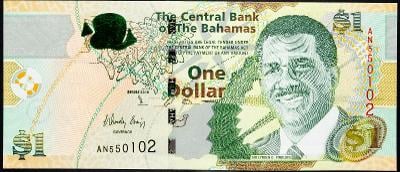 (B-10511), Bahamy, 1 Dollar 2015, UNC