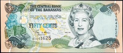 (B-10512), Bahamy, 50 Cents 2001, UNC