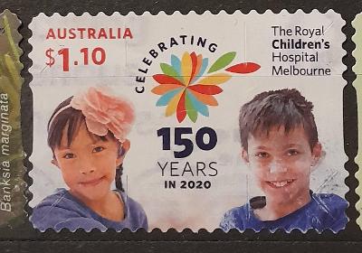 Austrálie, 2020, samolepicí, 150. výročí dětské nemocnice Melbourne