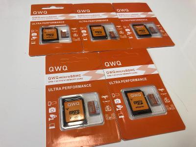 5ks Nové Micro SD karty 64Gb + adaptéry