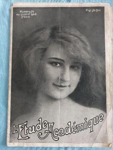 Francie časopis L'Etude Academique - Erotika - Akty - 1906 r. nr 54