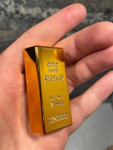 200g GOLD tehla (magnetka)