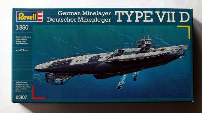 ponorka U-boot type VII D 1/350 Revell