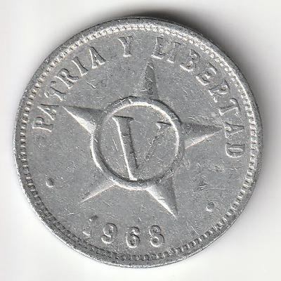 Kuba - 5 centavos - 1968