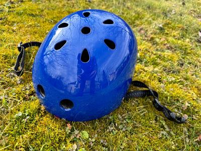 Detská helma na bicykel, veľ M, modrá