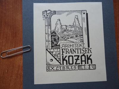 Konůpek : Ex libris architekt František Kozák