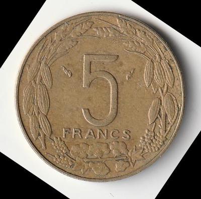 Stredná Afrika (BEAC) - 5 frankov - 1976