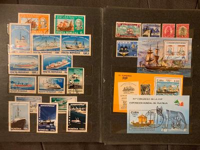 Poštovní známky lodí
