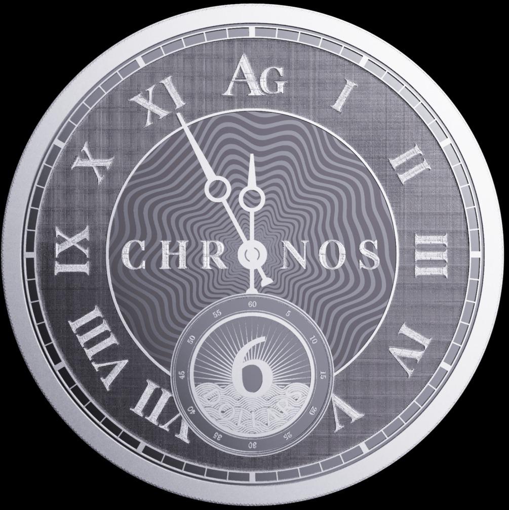 strieborná minca Chronos oz 999/1000 v kapsule r.2024 - Numizmatika