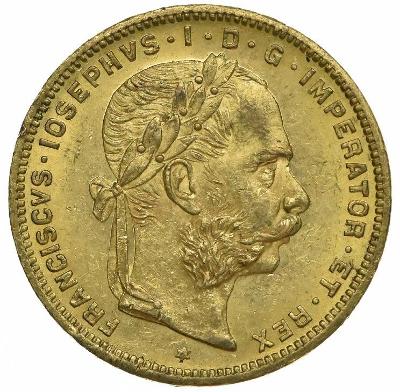 Rakúsky 8 zlatník Františka Jozefa I. 1883 - vzácny