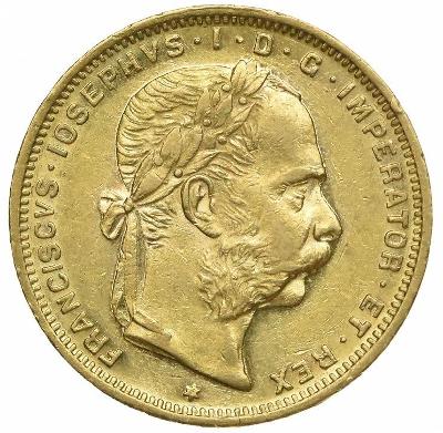 Rakúsky 8 zlatník Františka Jozefa I. 1890 - vzácny