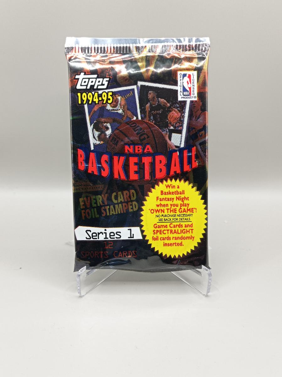 Balíček TOPPS 1994-95 NBA BASKETBAL SÉRIA 1 - 12 KARET - Športové zbierky