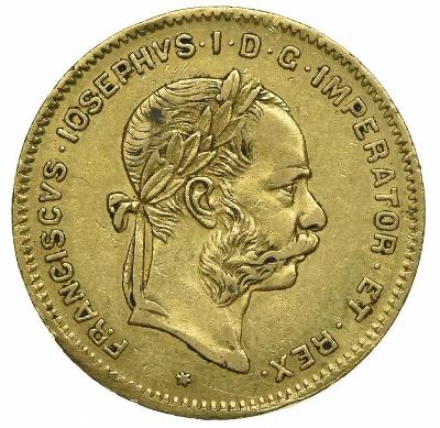 Rakúsky 4 zlatník Františka Jozefa I. 1885 - vzácnejší
