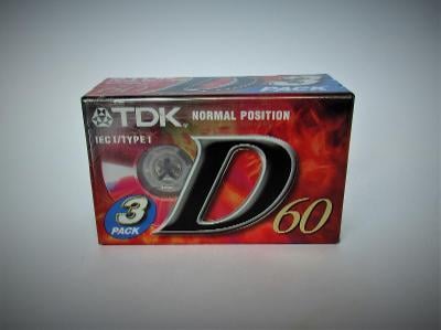 Kazetová páska TDK D60 3 balení 