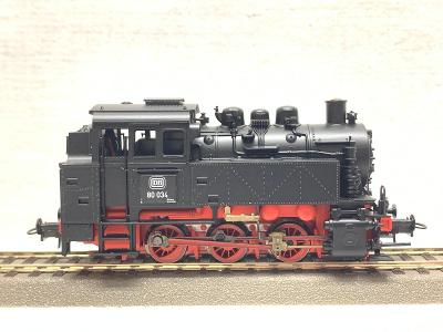 H0 ROCO parná lokomotíva BR 80 034, gen. dymu, horný reflek., - 64 €