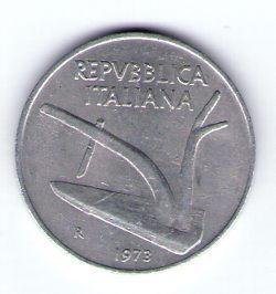 Itálie 10 Lire 1973