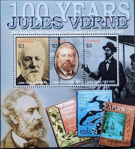 Grenada 2005, Jules Verne, 1ks aršík
