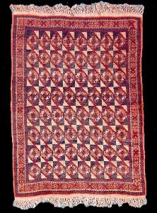 Afganský ručne viazaný koberec, cca 1960, 98-138 cm