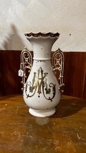 St. porcelánová zlacená váza Biedermeier č. 7894