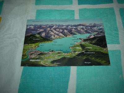 Rakousko alpy malý formát pohlednice 