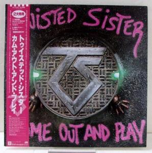 LP:TWISTED SISTERS/1.JAPAN press1985+OBI+2str.s foto/ Come MINT/NM