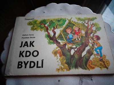 Staré leporelo - Jak kdo bydlí - il. F.Škoda  - vydání 1989