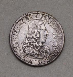 Strieborný Toliar 1654- Arcivojvoda Ferdinand Karol!