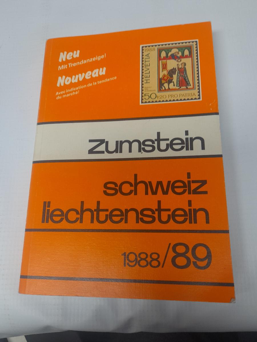 Katalóg známok Zumstein, Schweiz - Liechtenstein 1988/89 - Zberateľstvo
