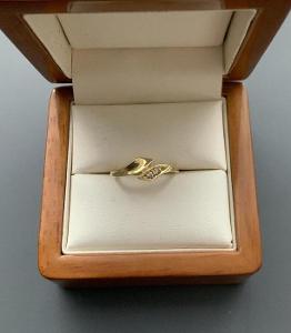 Zlatý prsten do tvaru hada , vel. 54 , 14 karátů