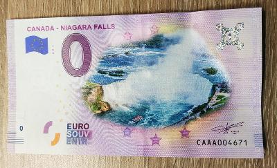 Niagarské vodopády color , 0 eurosouvenir UNC