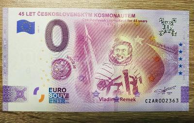 Vladimír Remek, 45 rokov ČS kozmonautom. 0 eurosouvenir UNC