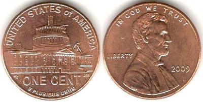 1 Cent 2009, výroční - USA