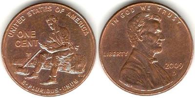 1 Cent 2009 D, výroční - USA