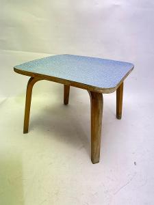 Retro štokrle - stolička - tvarová vrchní deska s umakartem 
