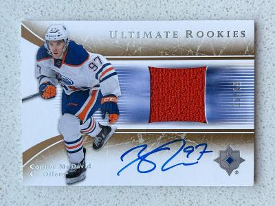 2015-16 Ultimate Collection Rookies Jersey Auto #05-CM- Connor Mcdavid