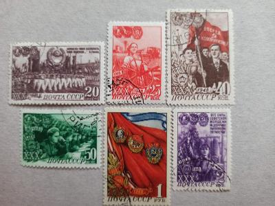 RUSKO, SSSR, 1280-1285, 1948 rok, VYPRODEJ od 1 Kč