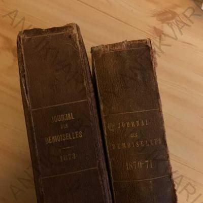 2 svazky Journal des demoiselles 1870 litografie
