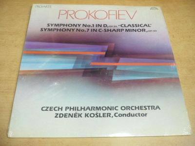 LP PROKOFIEV Symphony No.1 No.7 / Pro-Arte Supraphon USA / NOVÉ