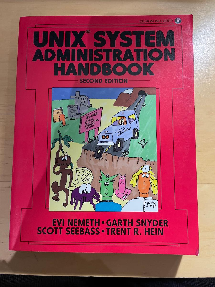 Unix system administrator handbook z roku 1995 - Počítače a hry