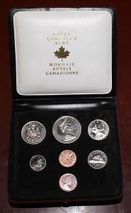 Kanada: Sada mincí 1972 v pěkné krabičce