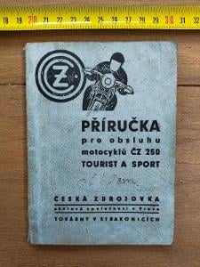 ČZ 250 Tourist s Sport - příručka pro obsluhu motocyklů