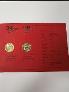 Certifikát k minci Renesance - zámek v Litomyšli (karta, bez mince)