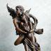 Amor a Psyché - Bronzová socha lásky na mramorovom podstavci - Dom a záhrada