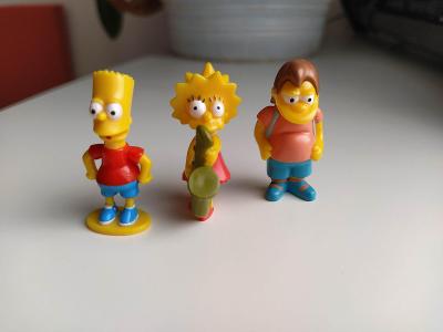 Vzácné figurky ze serie Simpsonovi 3 ks (Bart, Líza, ...)