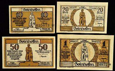 Německo-Stadt Solnhofen,1921. Bayern Serien, Mehl.1236.1,UNC/ N-21