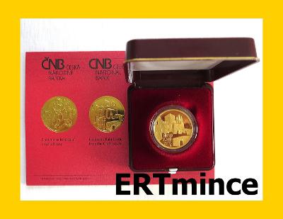 5000 Kč - Zlatá pamětní mince - hrad Rabí - PROOF