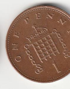 Velká Británie - 1 pence - 1996
